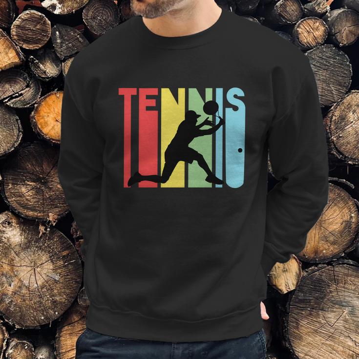 Funny Retro Tennis Logo Sweatshirt Gifts for Him