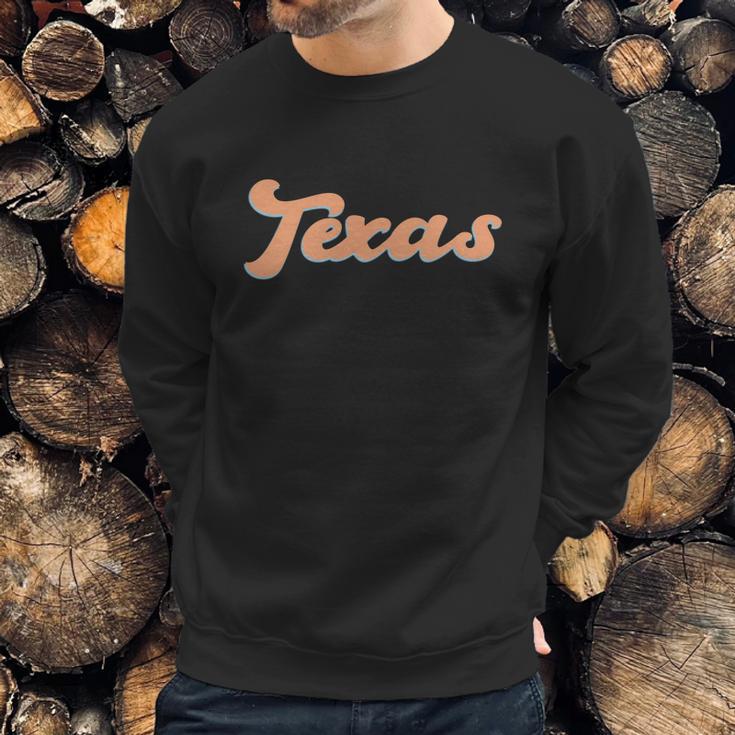 Funny Retro Texas Logo Sweatshirt Gifts for Him