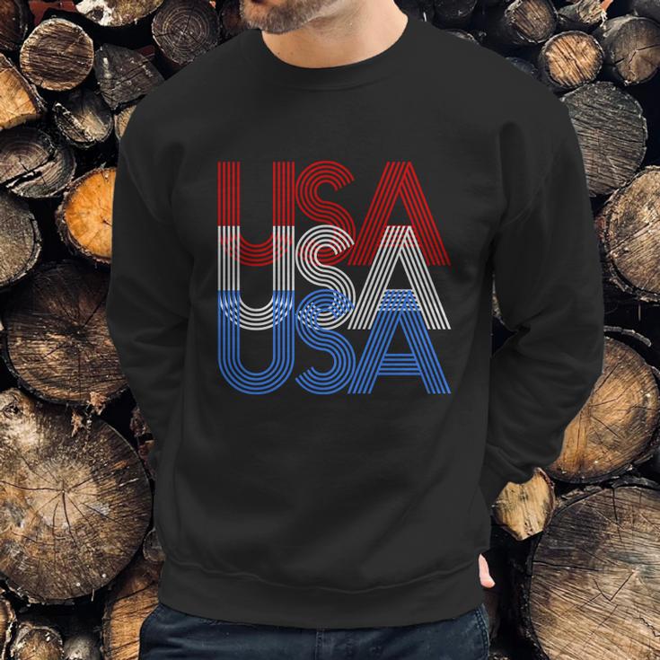 Funny Retro Usa Logo Sweatshirt Gifts for Him