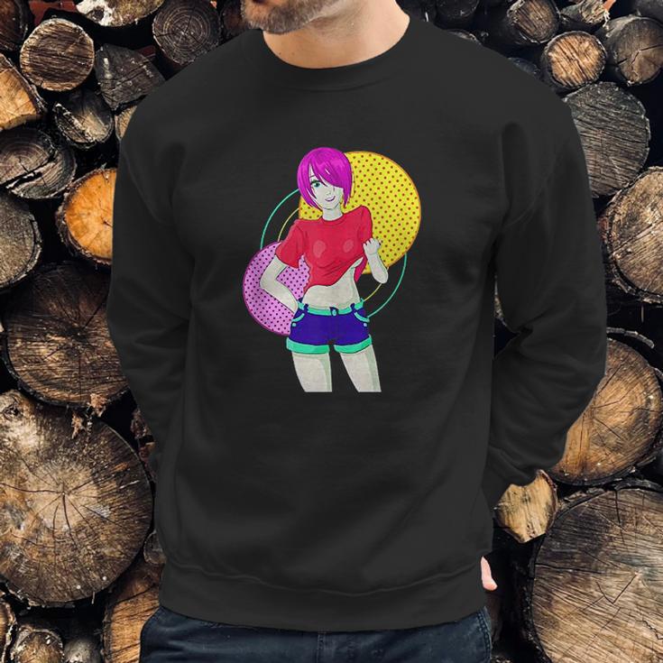 Funny Retro Vintage Girl Model Freedom Pose Sweatshirt Gifts for Him