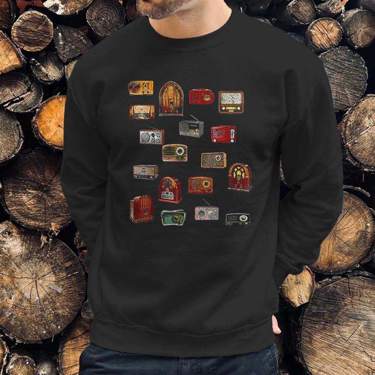 Funny Sheldon Nerdy Vintage Retro Antique Radio Geek Gift Sweatshirt Gifts for Him