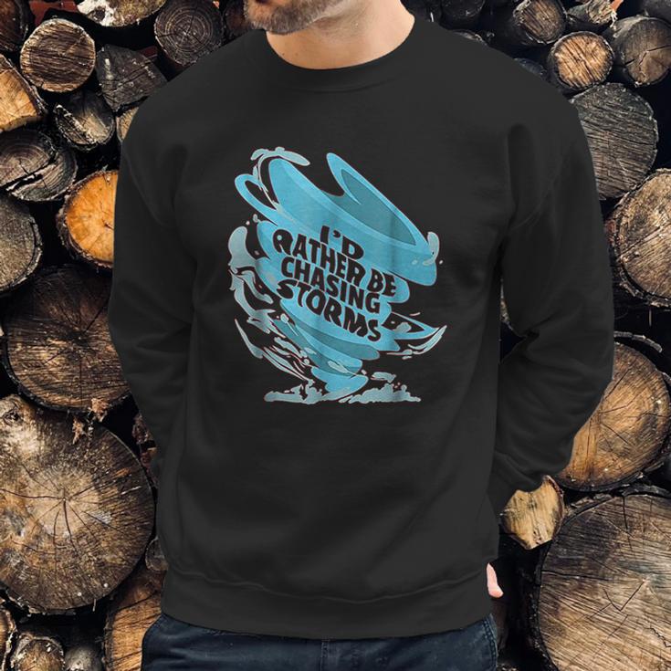 Funny Tornado Storm Chaser Meterology Sweatshirt Gifts for Him