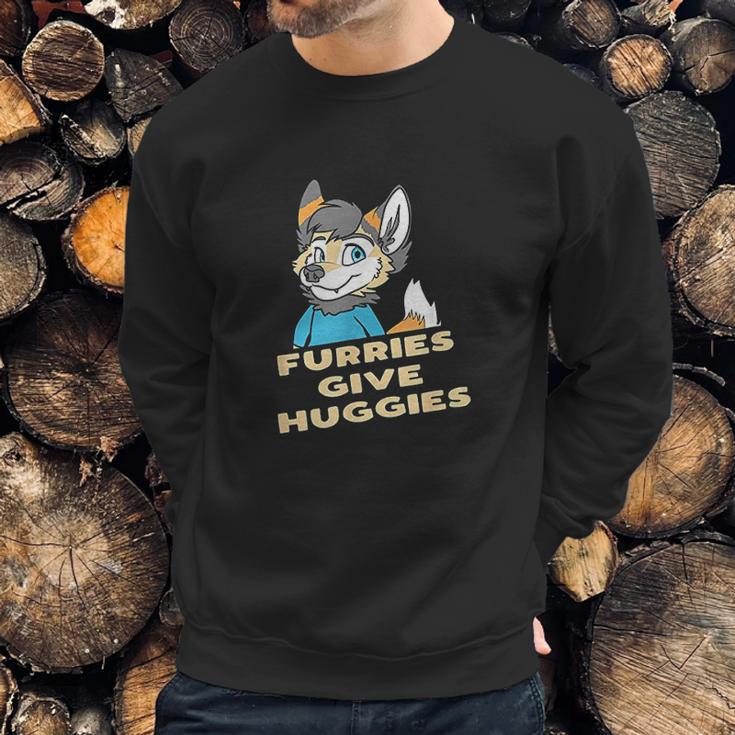 Furries Give Huggies Sweatshirt Gifts for Him