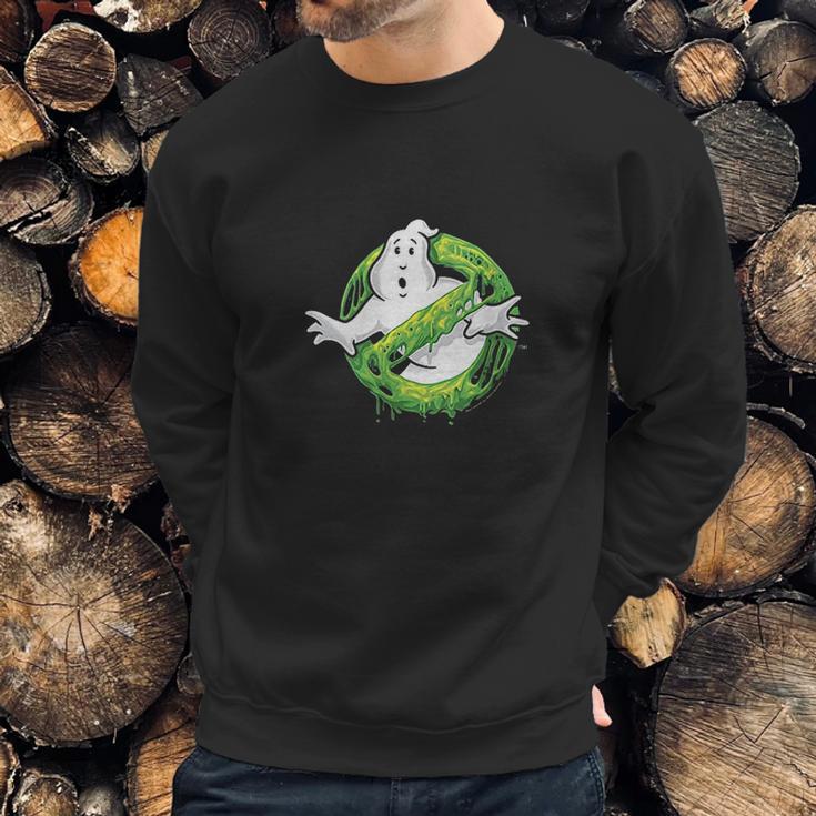 Ghostbusters Classic Slime Ghost Logo Sweatshirt Gifts for Him