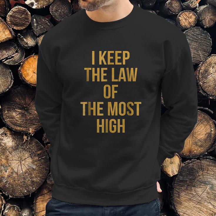 Gold Law Of Yah Yahweh Yeshua Torah Hebrew Roots Sweatshirt Gifts for Him