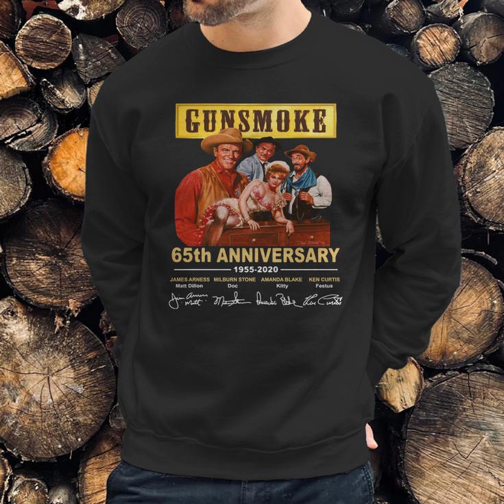 Gunsmoke 65Th Anniversary 1955-2020 Signatures Shirt Sweatshirt Gifts for Him