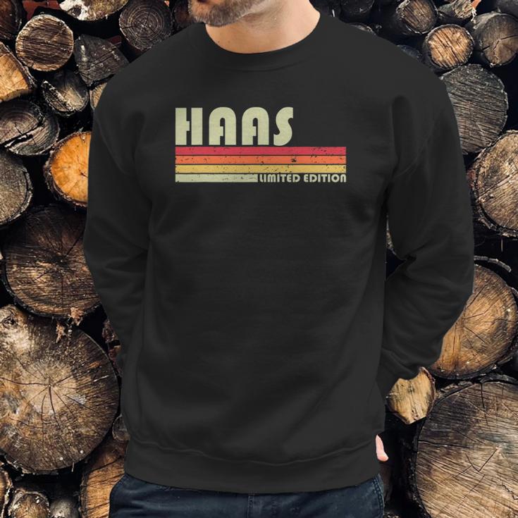 Haas Surname Funny Retro Vintage 80S 90S Birthday Reunion Sweatshirt Gifts for Him