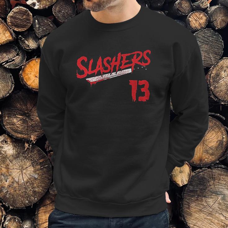 Haase Unlimited Slashers Voorhees 13 Jersey Horror Movie Friday Sweatshirt Gifts for Him