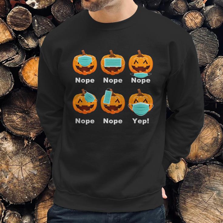 Halloween Pandemic Pumpkin Mask Funny Cute Sweatshirt Gifts for Him