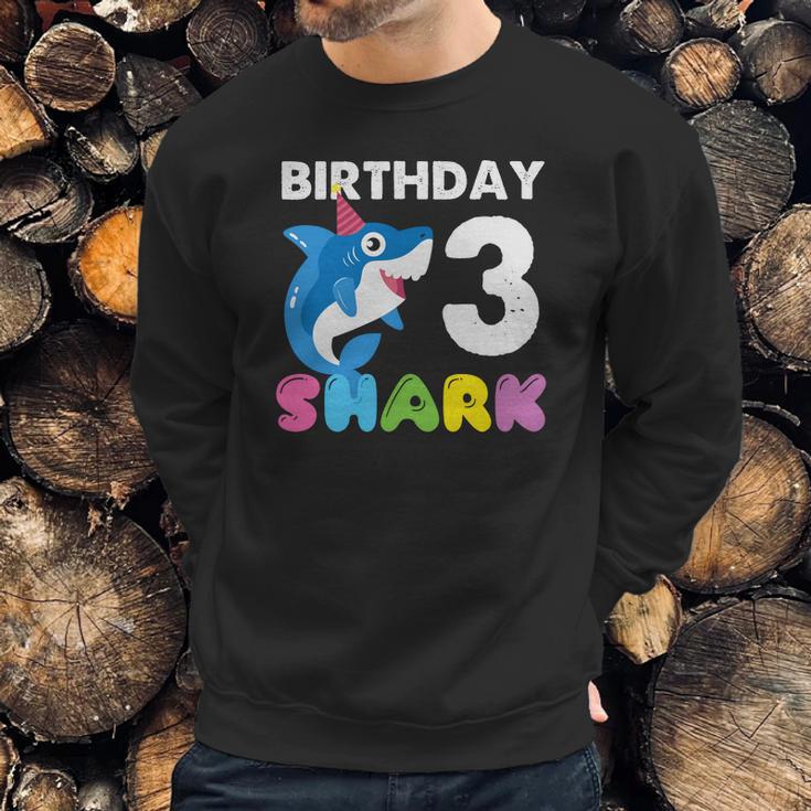 Happy 3Rd Birthday To Baby Shark With Wonderful Things Sweatshirt Gifts for Him