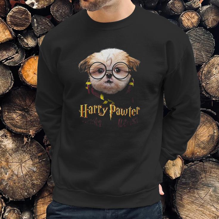 Harry Pawter Cute And Funny Shih Tzu Puppy Dog Lover Sweatshirt Gifts for Him