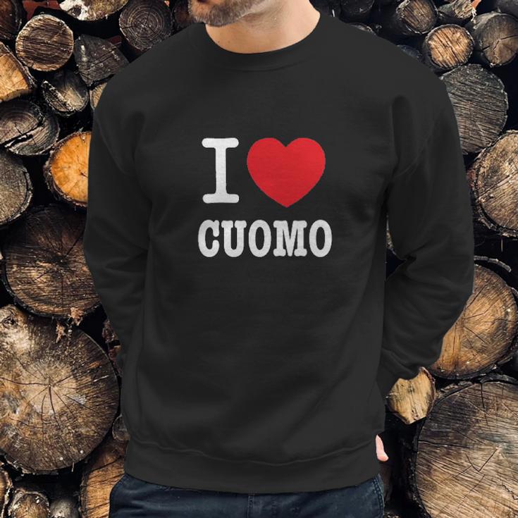 I Heart Cuomo Ladies Sweatshirt Gifts for Him