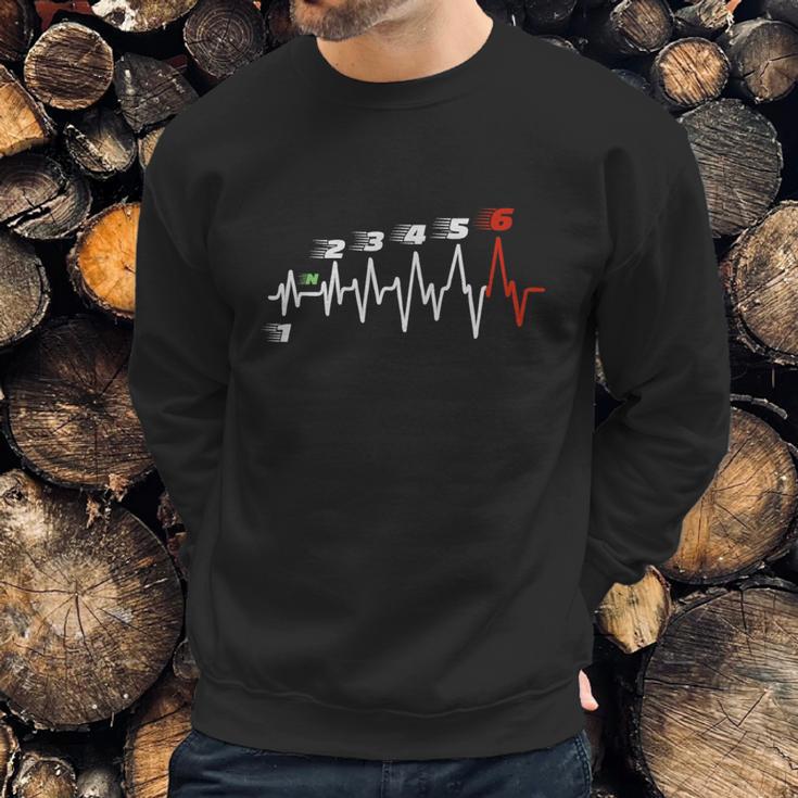 Heartbeat Motorrad Herzschlag Sweatshirt Gifts for Him