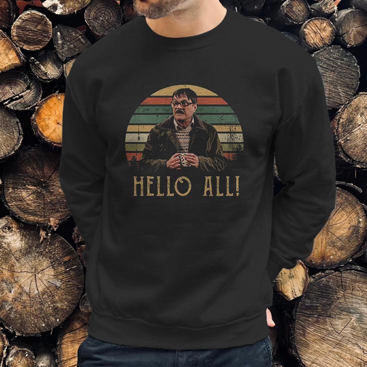 Hello All Vintage Jim Bell Friday Night Dinner Sweatshirt Gifts for Him