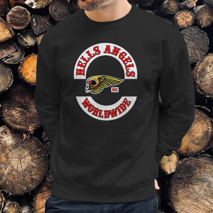 Hells Angels WorldwideShirt Long Sleeve Hoodie Sweatshirt Sweatshirt Gifts for Him