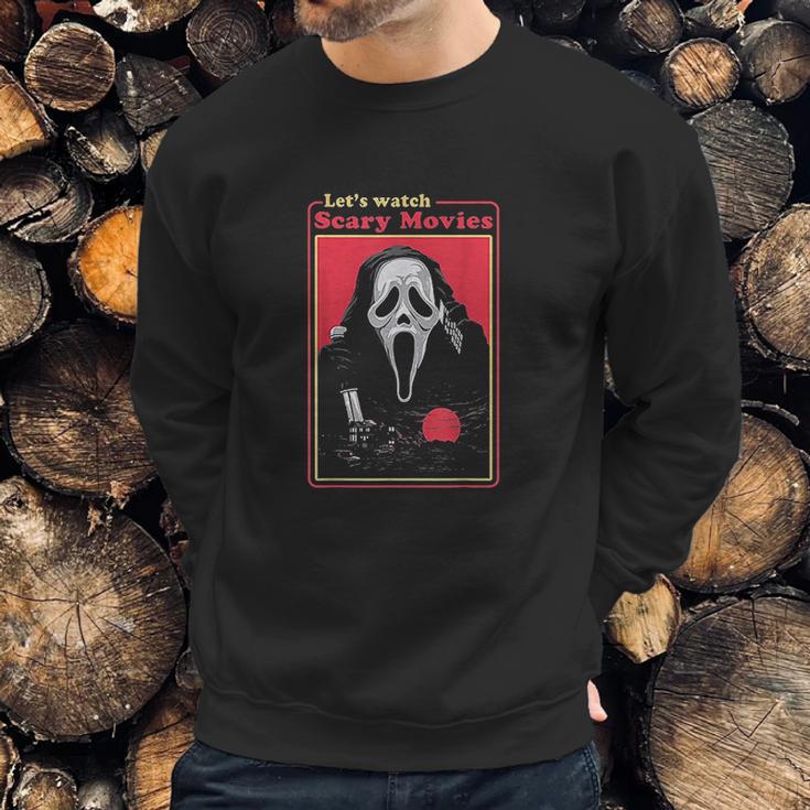 Holiday 365 Lets Watch Scary Movies Sweatshirt Gifts for Him