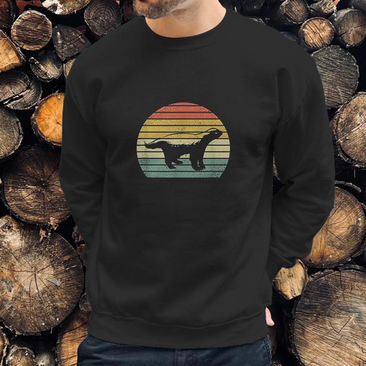 Honey Badger Retro Vintage Sweatshirt Gifts for Him