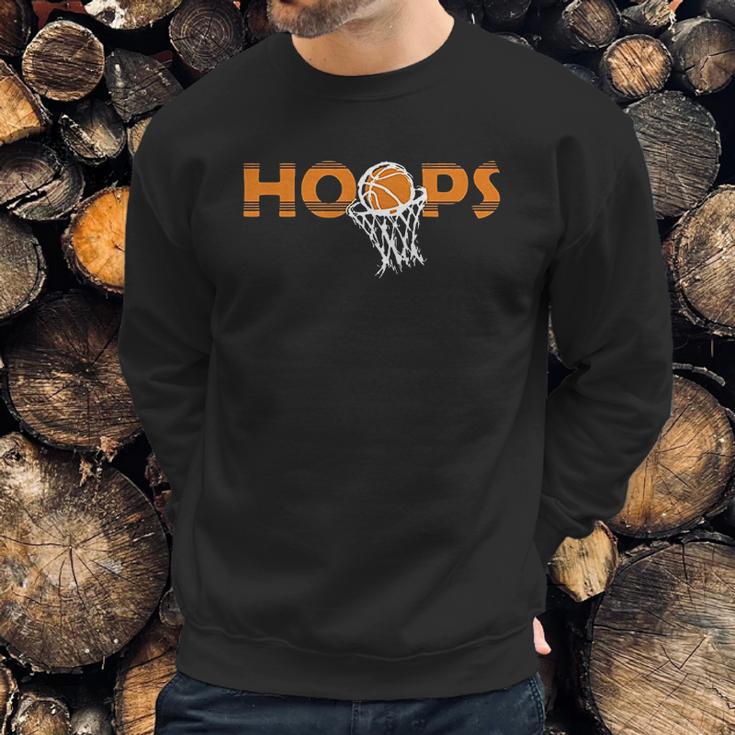 Hoops Basketball Sweatshirt Gifts for Him