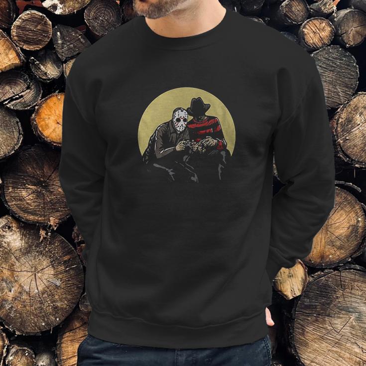 Horror Scary Movie Villains Playing Video Games Sweatshirt Gifts for Him