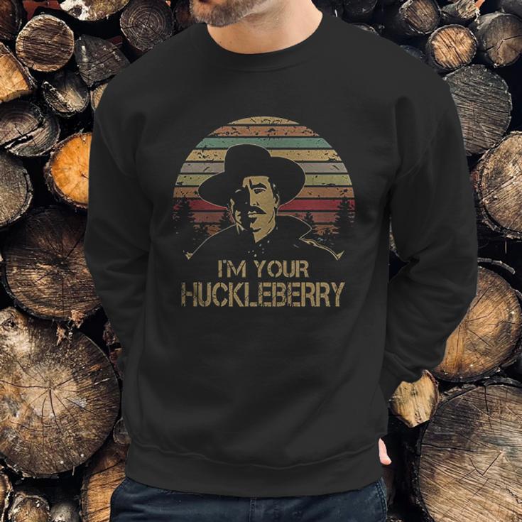 Im Your Huckleberry Funny Vintage Sweatshirt Gifts for Him