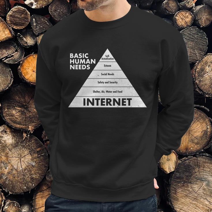 Basic Human Needs Pyramid Sweatshirt Gifts for Him