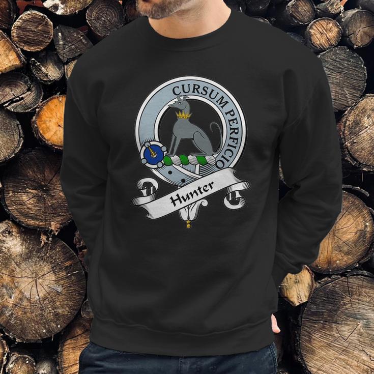 Hunter Clan Badge Scottish Clan Badges Sweatshirt Gifts for Him