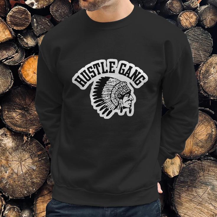 Hustle Gang Long Sleeve Sweatshirt Gifts for Him