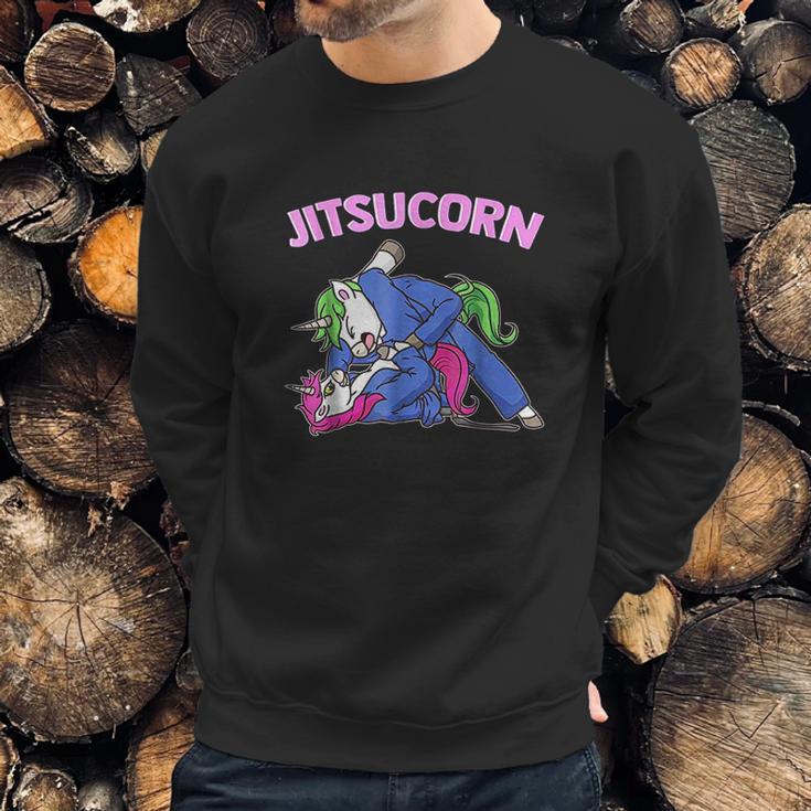 Jitsucorn Unicorn Brazilian Jiu Jitsu Bjj Sweatshirt Gifts for Him