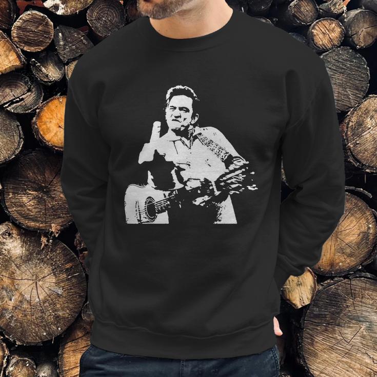 Johnny Cash Middle Finger Shirt Johnny Cash Middle Finger Poster Johnn T-Shirt Sweatshirt Gifts for Him