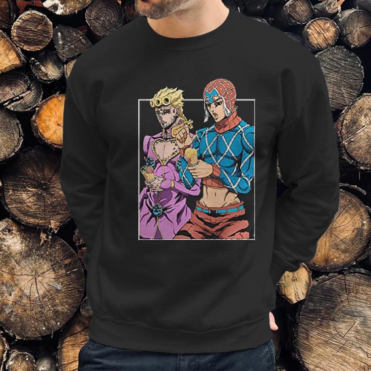 Jojos Bizarre Adventure Enjoying Ice Cream Sweatshirt Gifts for Him