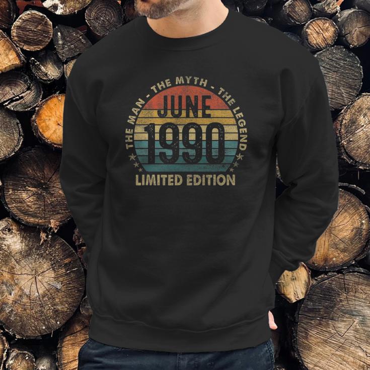 June 1990 Man Myth Legend Retro 31 Years Old For Men Sweatshirt Gifts for Him