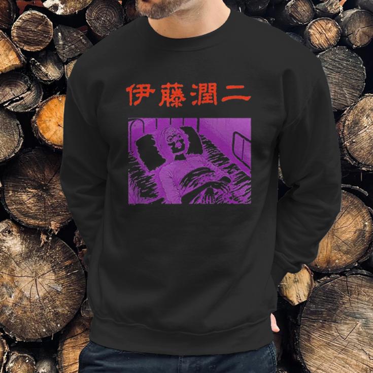 Junji Ito Comatose In Bed Black Sweatshirt Gifts for Him