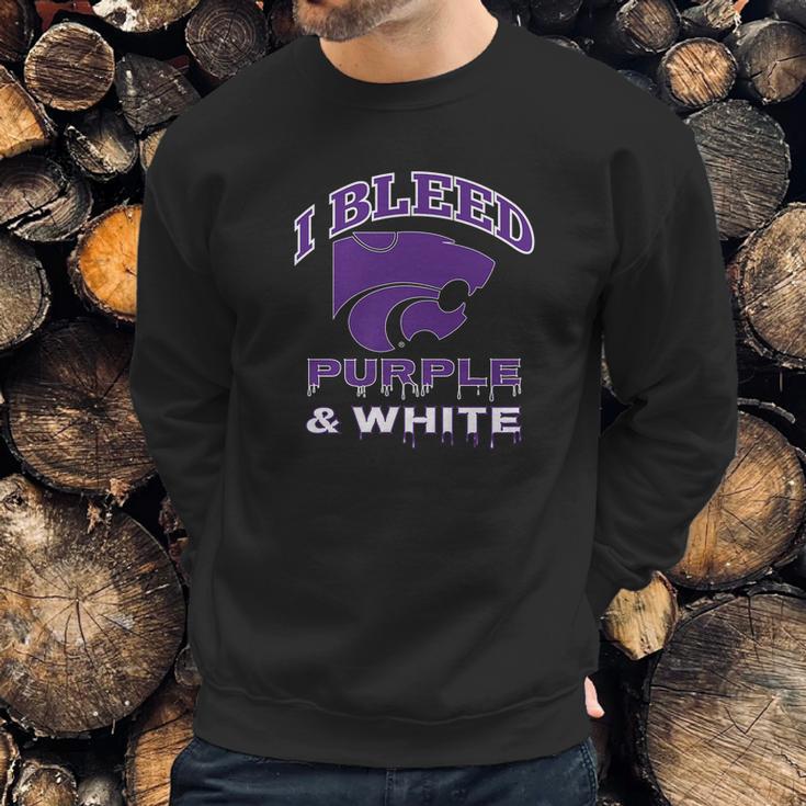 Kansas State Wildcats I Bleed Colors Apparel Sweatshirt Gifts for Him