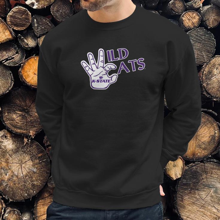 Kansas State Wildcats Foam Hand Apparel Sweatshirt Gifts for Him