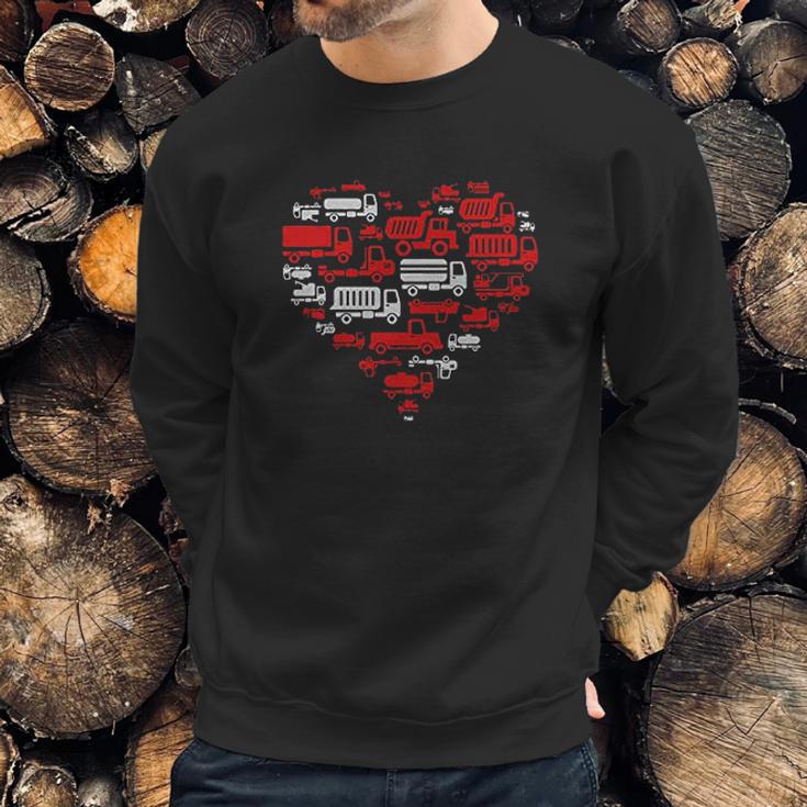 Kids Heart Of Trucks Youth Sweatshirt Gifts for Him