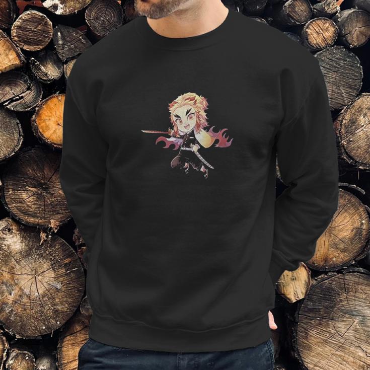 Kimetsu No Yaiba Demon Slayer Chibi Art Sweatshirt Gifts for Him