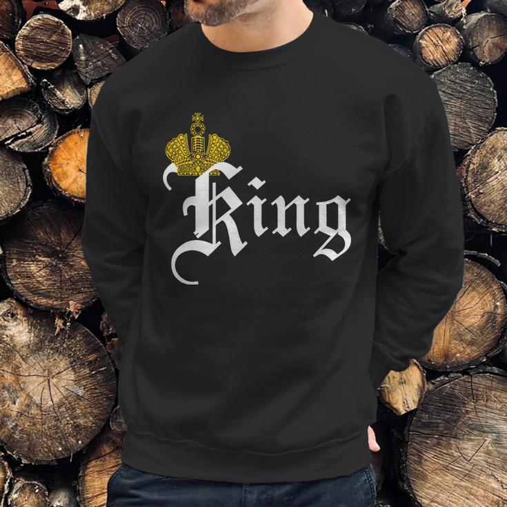 King Crown Old English Logo Sweatshirt Gifts for Him