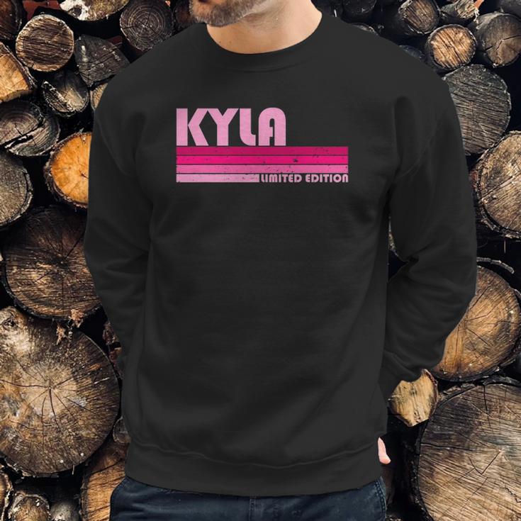 Kyla Name Personalized Retro Vintage 80S 90S Style Sweatshirt Gifts for Him