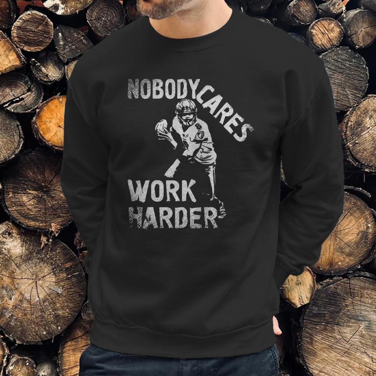 Lamar Jackson Nobody Cares Work Harder T-Shirt Sweatshirt Gifts for Him