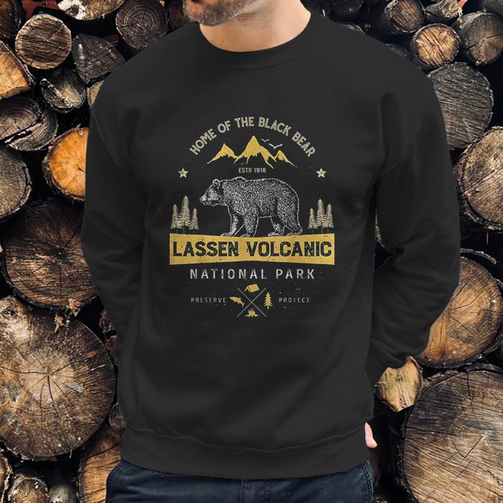 Lassen Volcanic National Park California Bear Sweatshirt Gifts for Him