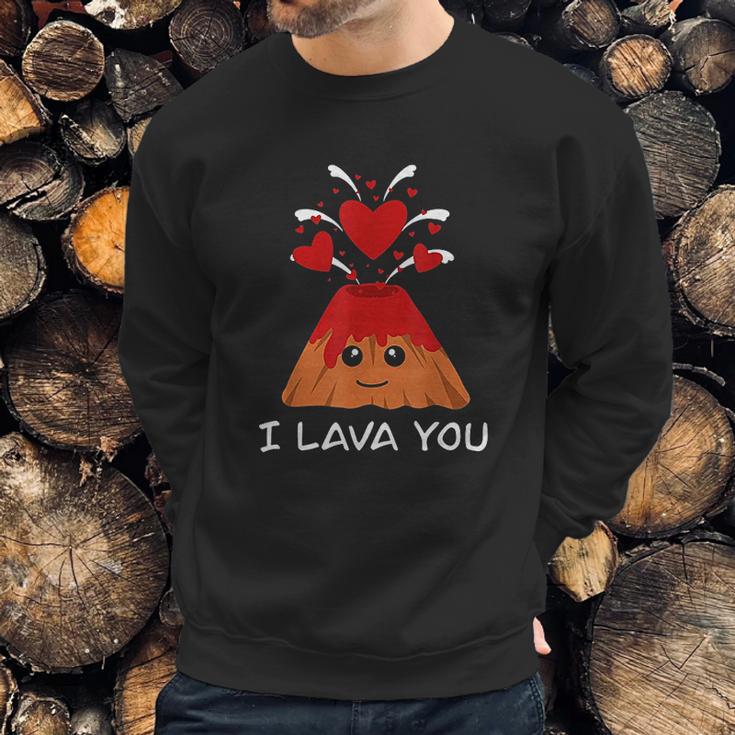 Lava Day Volcano Valentines Gift Funny Valentines Sweatshirt Gifts for Him