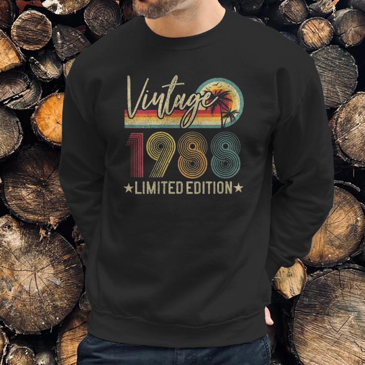 Limited Edition 1988 33Rd Birthday 33 Years Old Vintage Sweatshirt Gifts for Him