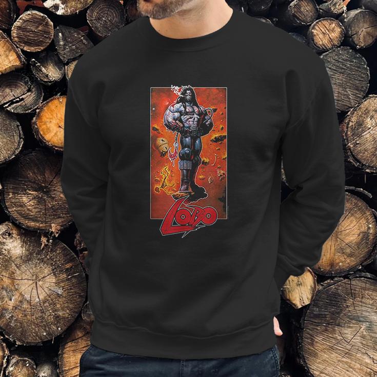 Lobo Pose Sweatshirt Gifts for Him