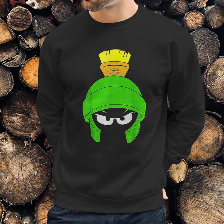 Looney Tunes Marvin The Martian Dark Big Face Sweatshirt Gifts for Him