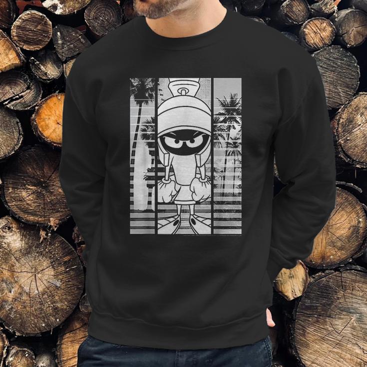 Looney Tunes Marvin The Martian Lined Portrait Sweatshirt Gifts for Him