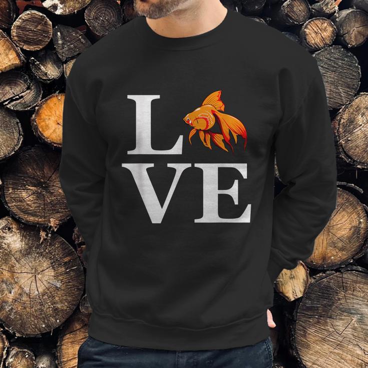 I Love Goldfish Retro Goldfish Keeper Aquarium Hobby Sweatshirt Gifts for Him