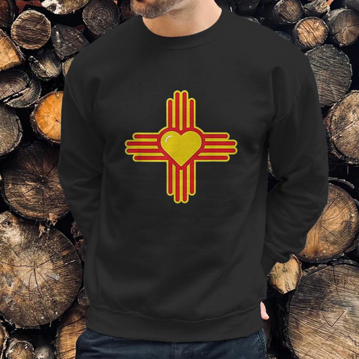 I Love New Mexico Heart Zia Symbol Of Nm Sweatshirt Gifts for Him