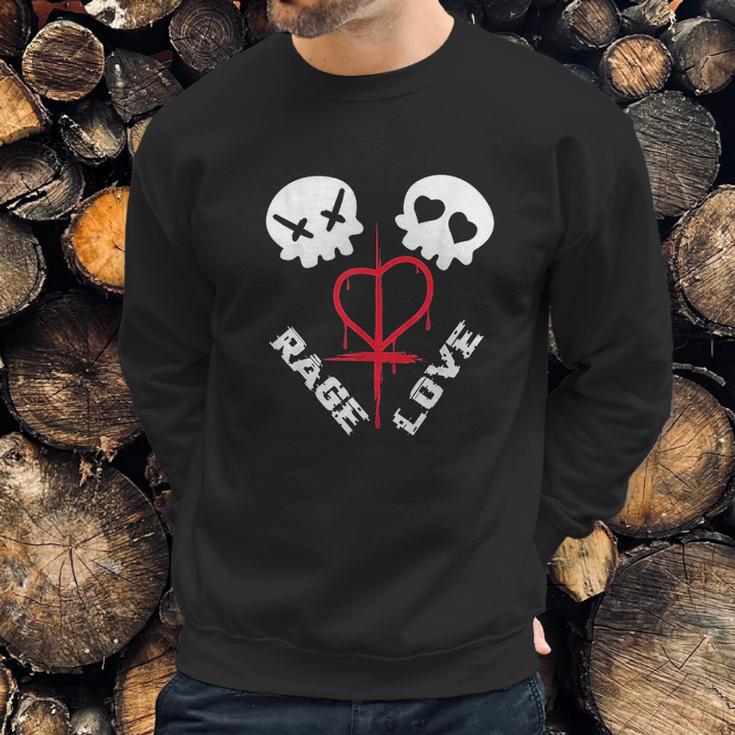 Love And Rage Emo Or Teenager Sweatshirt Gifts for Him