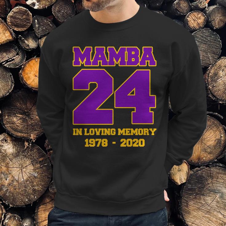 In Loving Memory Mamba 24 Tribute Graphic Design Printed Casual Daily Basic Sweatshirt Gifts for Him