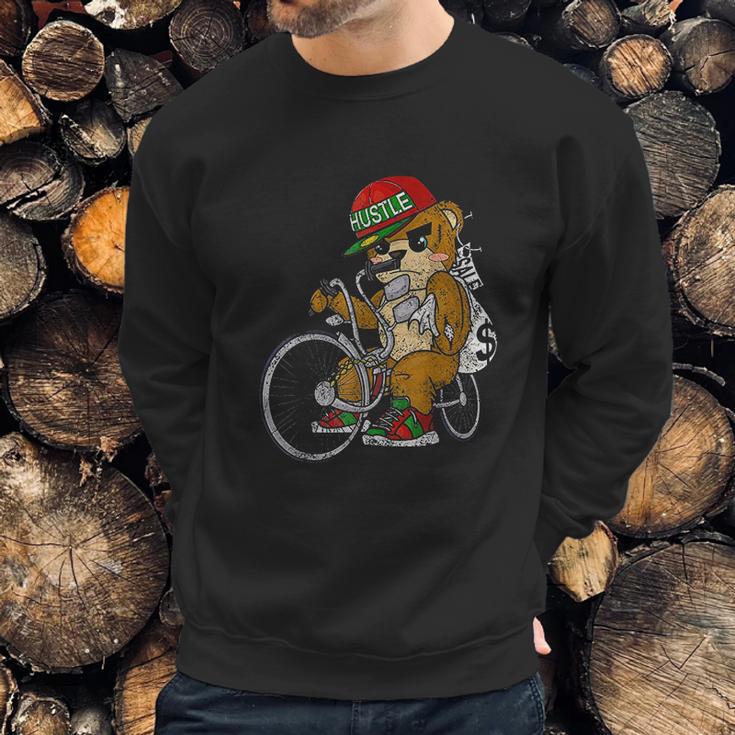 Lowrider Teddy Bear Hip Hop Lover Entrepreneur Gift Sweatshirt Gifts for Him